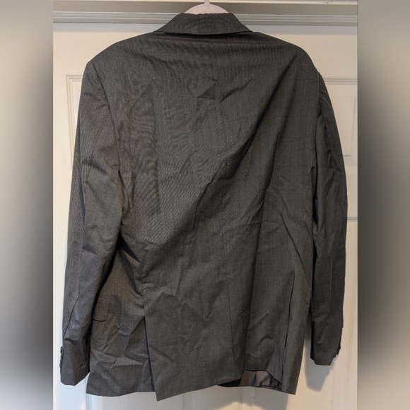 Hickey Freeman Men's Gray Pinstripe Suit Coat Size 44R 100% Wool - Picture 2 of 16